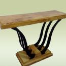 uniquely designed two toned Art Deco style console