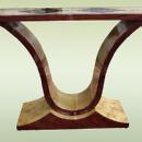 uniquely designed two toned Art Deco style console