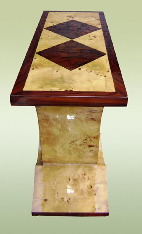 uniquely designed two toned Art Deco style console