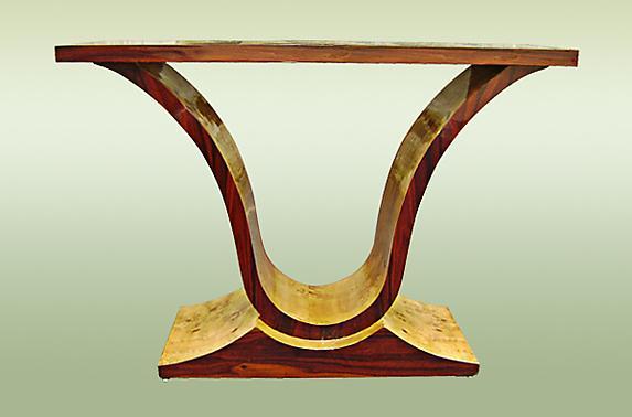 Perfectly classy geometric lines Art Deco style console