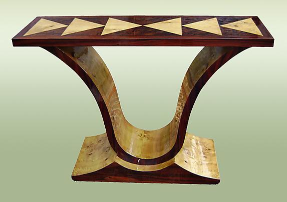 Perfectly classy geometric lines Art Deco style console