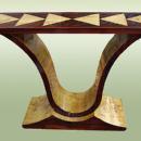 Perfectly classy geometric lines Art Deco style console