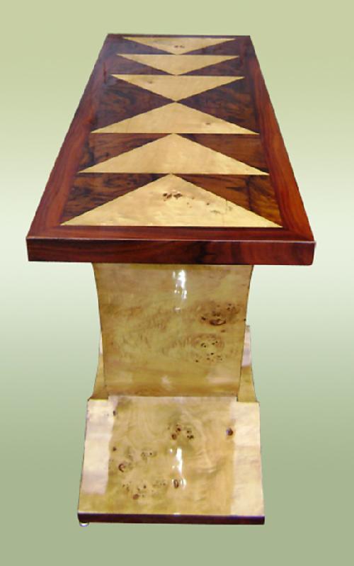 Perfectly classy geometric lines Art Deco style console
