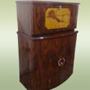 TERRIFIC Art Deco Bar burl and marquetry