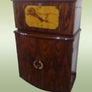TERRIFIC Art Deco Bar burl and marquetry