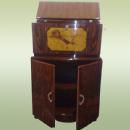 TERRIFIC Art Deco Bar burl and marquetry