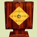 Amazing Art Deco style Bar rosewood and birds eye maple