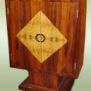 Amazing Art Deco style Bar rosewood and birds eye maple