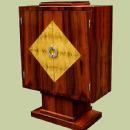 Amazing Art Deco style Bar rosewood and birds eye maple