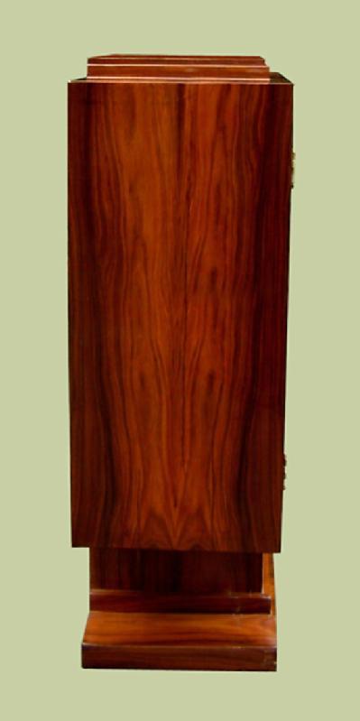 Amazing Art Deco style Bar rosewood and birds eye maple