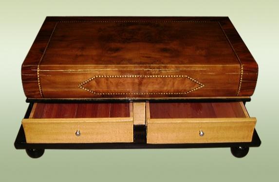 HOTTEST unusual Bookshaped Art Deco coffee table