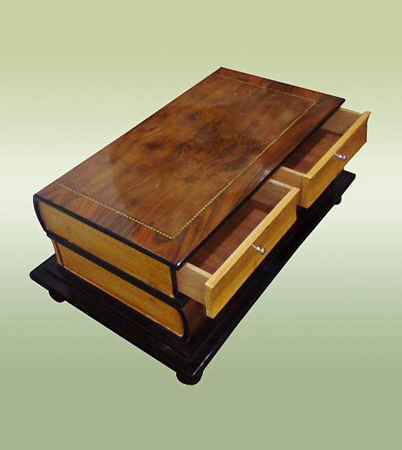 Perfect Bookshaped Art Deco style unusual coffee table