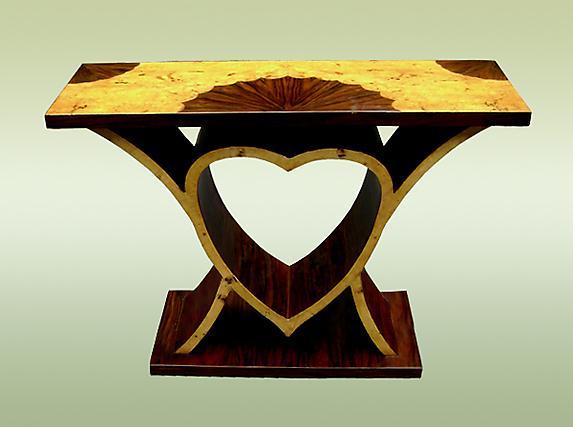 EXTRAVAGANT!! Art Deco Style Heart Shaped Console
