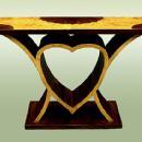 EXTRAVAGANT!! Art Deco Style Heart Shaped Console