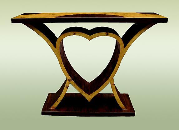 EXTRAVAGANT!! Art Deco Style Heart Shaped Console
