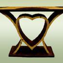 EXTRAVAGANT!! Art Deco Style Heart Shaped Console