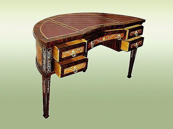 luxurious Italian 17th C. Style Florentine Desk
