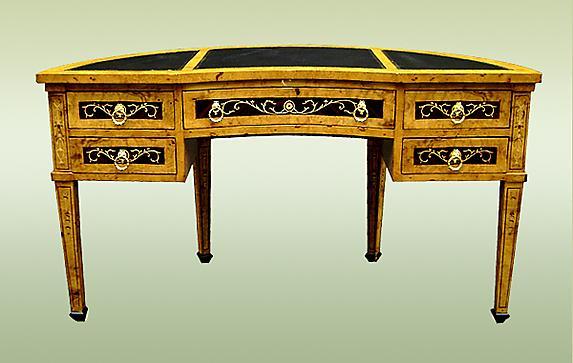 Fine Marquetry Italian 17th C. Style Florentine Desk