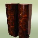 Fabulous Pair walnut High Chiffoniers Art Deco style