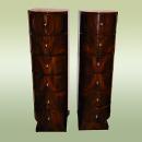 Fabulous Pair walnut High Chiffoniers Art Deco style