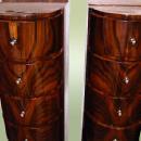 Fabulous Pair walnut High Chiffoniers Art Deco style