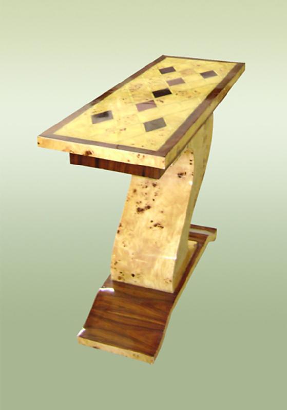 Perfect Art Deco style console with geometric lines