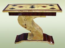 Perfect Art Deco style console with geometric lines