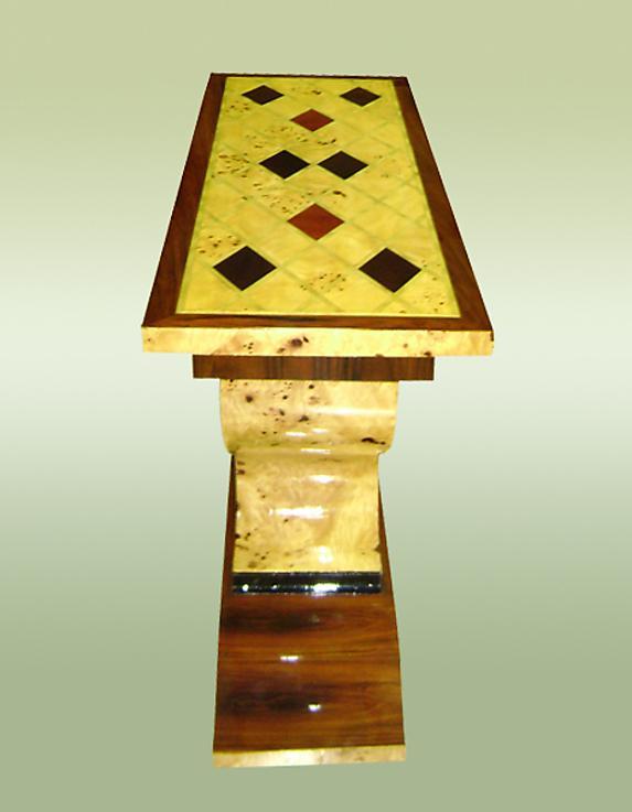 Perfect Art Deco style console with geometric lines