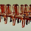 High End SETof TWELVE 10+2 Queen Anne chairs