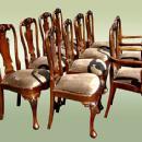 High End SETof TWELVE 10+2 Queen Anne chairs