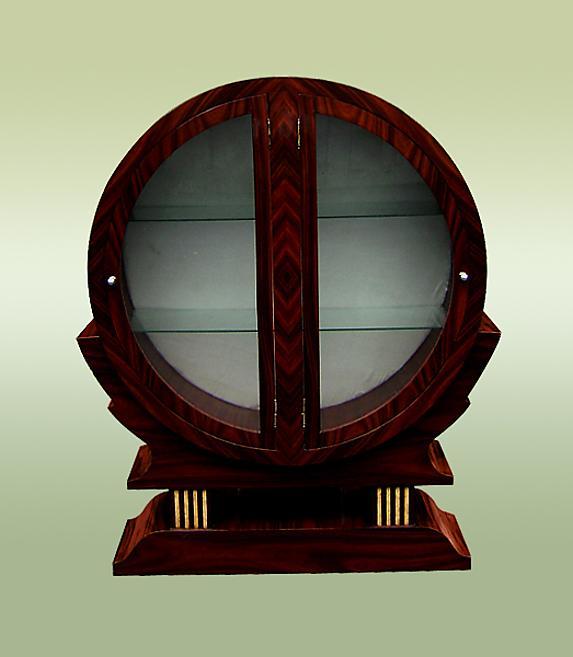 STUNNING Round Art Deco inspired cabinet