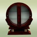 STUNNING Round Art Deco inspired cabinet