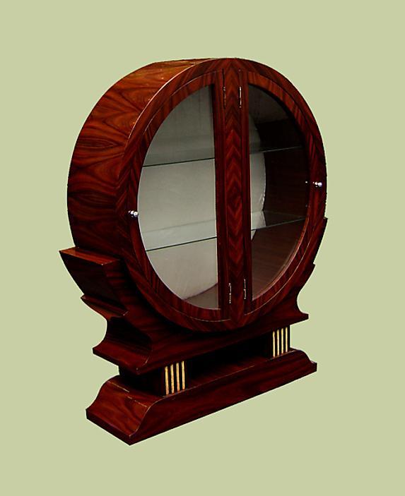 STUNNING Round Art Deco inspired cabinet