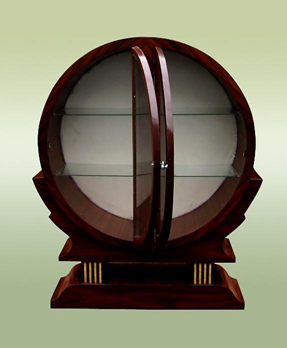 STUNNING Round Art Deco inspired cabinet