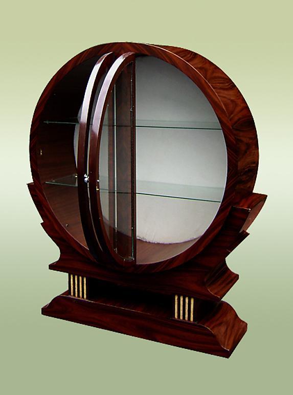 STUNNING Round Art Deco inspired cabinet