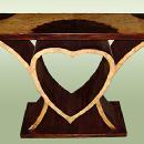 Art Deco Style Heart Shaped Console