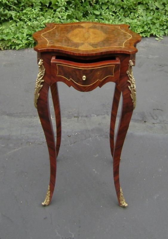 Elegant ornate French Louis XV style side table