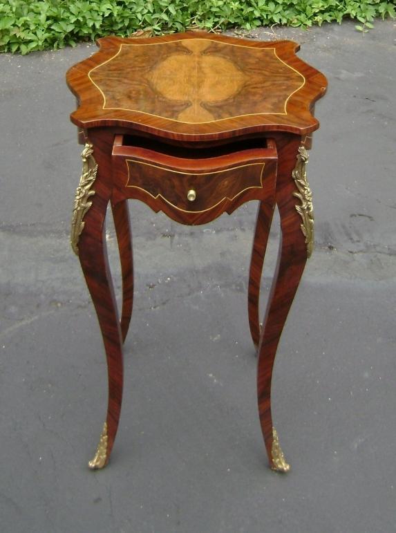 Elegant ornate French Louis XV style side table