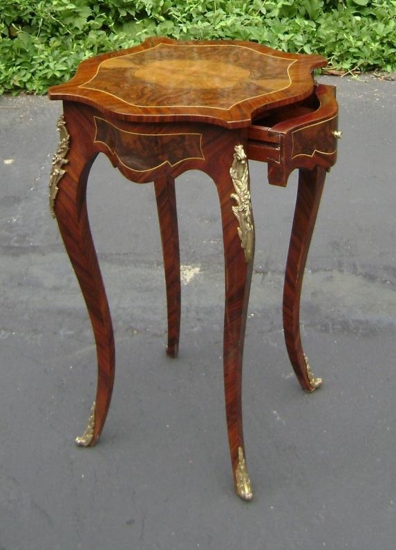 Elegant ornate French Louis XV style side table