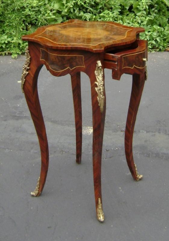 Elegant ornate French Louis XV style side table