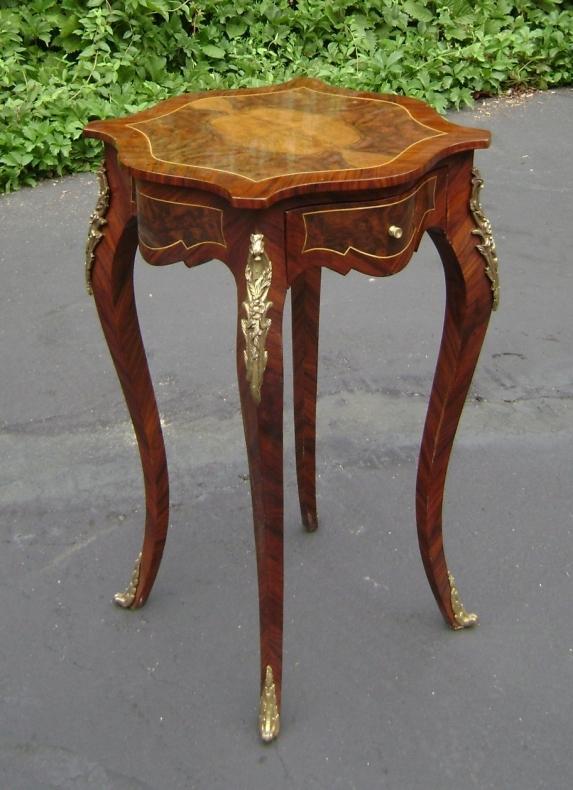 Elegant ornate French Louis XV style side table