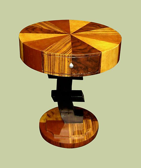 UNUSUAL Art Deco style side table.