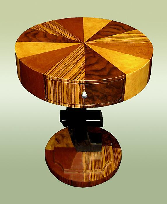 UNUSUAL Art Deco style side table.