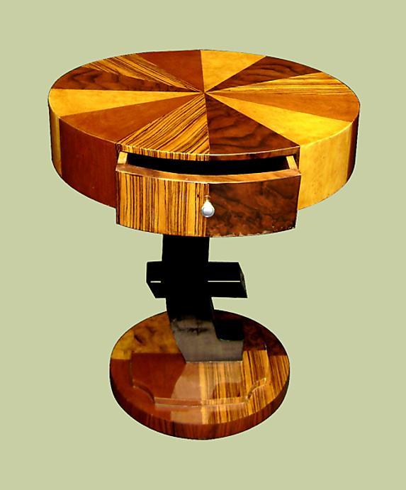 UNUSUAL Art Deco style side table.