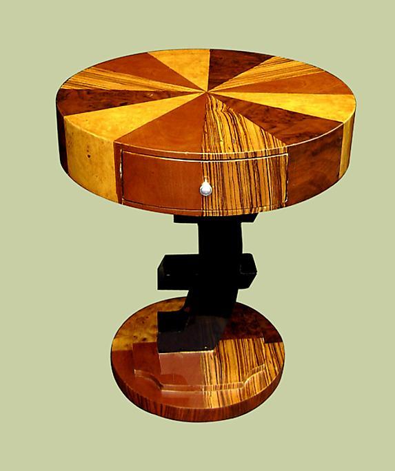 UNUSUAL Art Deco style side table.