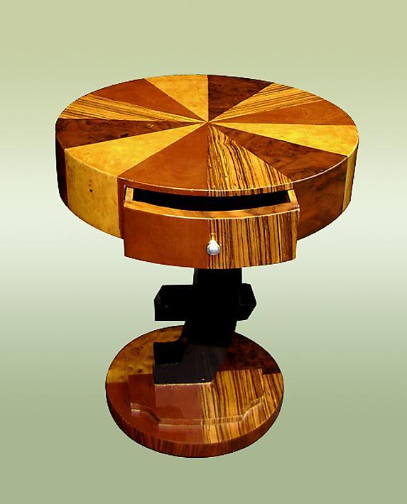 UNUSUAL Art Deco style side table.