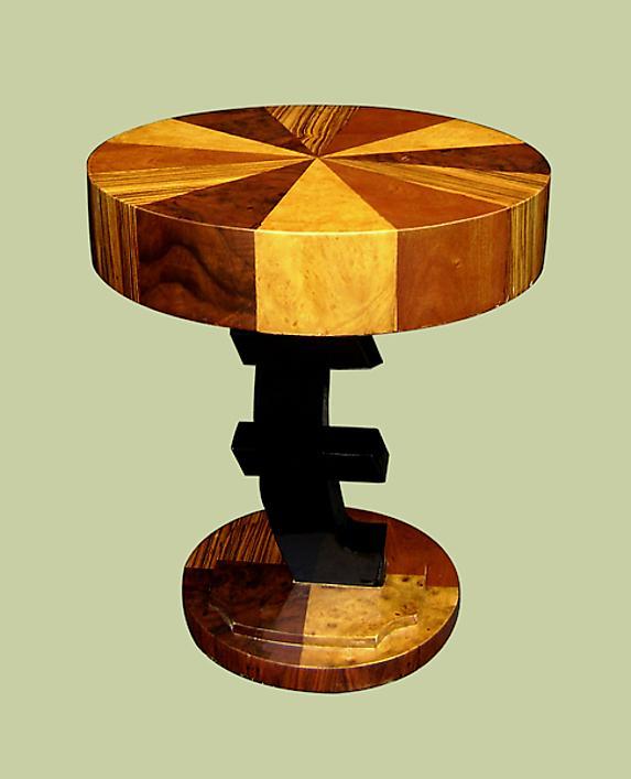 UNUSUAL Art Deco style side table.