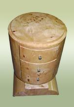 Elegant Art deco style French Elm wood commode
