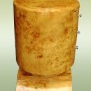 Elegant Art deco style French orange Elm wood commode