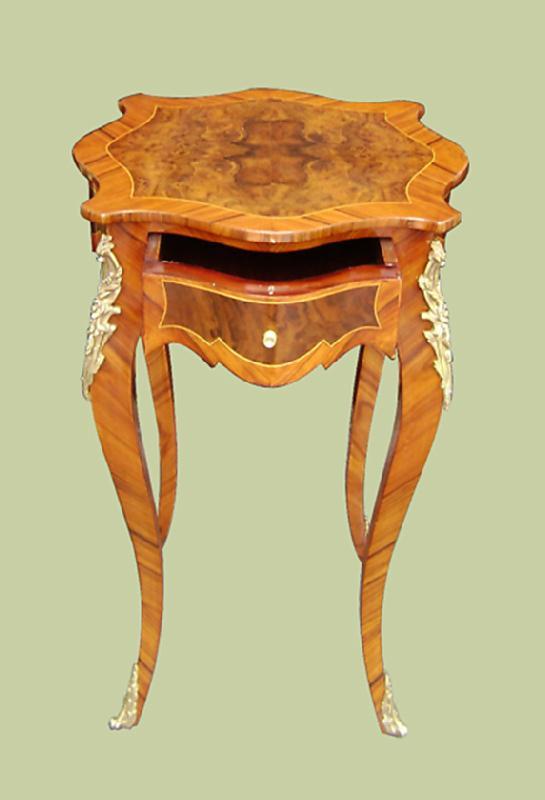 Elegant ornate French Louis XV style side table
